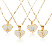 26 Letter Heart-shaped Necklace