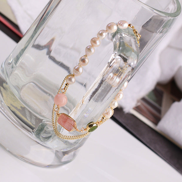 Women's Pearl Crystal Bracelet