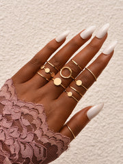 Metal Ring Set Women