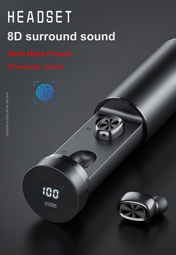 Bluetooth Earphone 5.0 Wireless 8D HIFI