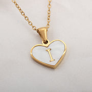 26 Letter Heart-shaped Necklace