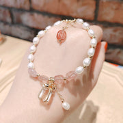 Flourishing Peach Blossom Pearl Bracelet