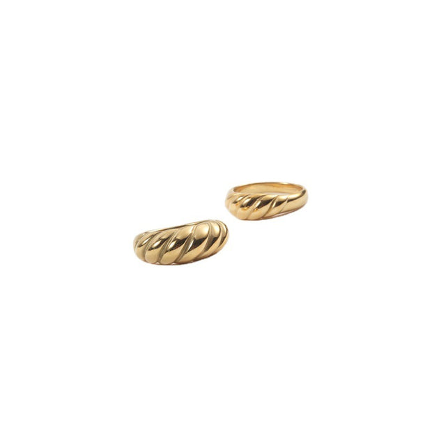 Bread ring titanium steel ring women