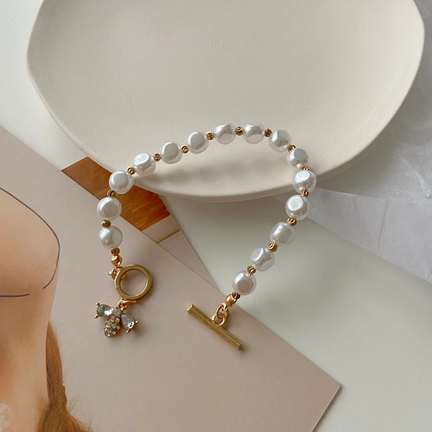 Fashion Stone Pearl Bracelet For Woman