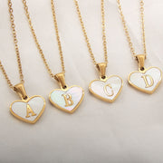 26 Letter Heart-shaped Necklace