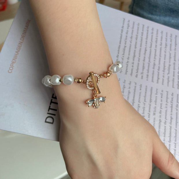 Fashion Stone Pearl Bracelet For Woman