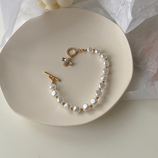 Fashion Stone Pearl Bracelet For Woman