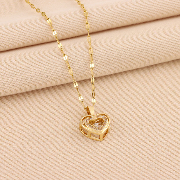 Gift Double-layer Smart Love Pendant