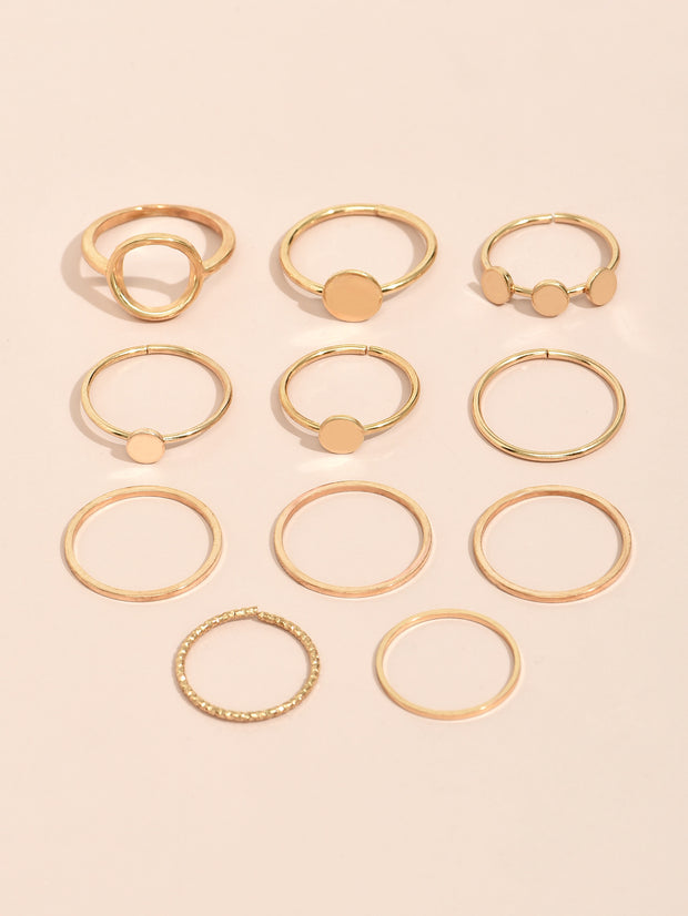 Metal Ring Set Women