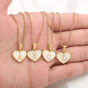 26 Letter Heart-shaped Necklace