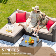 5 Pieces Patio Furniture Sets