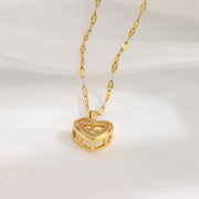 Gift Double-layer Smart Love Pendant