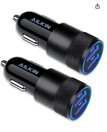 Car Charger, [2Pack/3.4a]