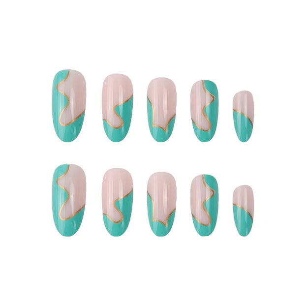 24P Removable Press On Nail Art