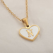 26 Letter Heart-shaped Necklace