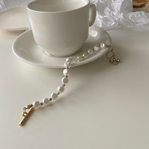 Fashion Stone Pearl Bracelet For Woman