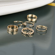 Ring Set Cold Retro Ins Ring Women