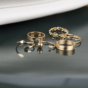 Ring Set Cold Retro Ins Ring Women