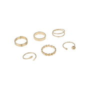 Ring Set Cold Retro Ins Ring Women