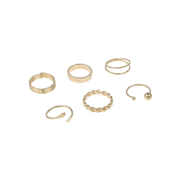 Ring Set Cold Retro Ins Ring Women