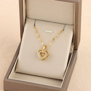 Gift Double-layer Smart Love Pendant